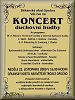 Koncert duchovní hudby - plakat