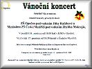 Vánoční koncert v Opočně - plakát