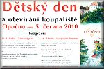 otvírání koupaliště - plakát