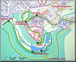 Opono-Centrum Nature Trails map