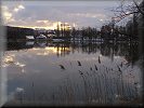 Winter sunset over Broumar and Opono Castle