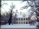 Castle villa in winter