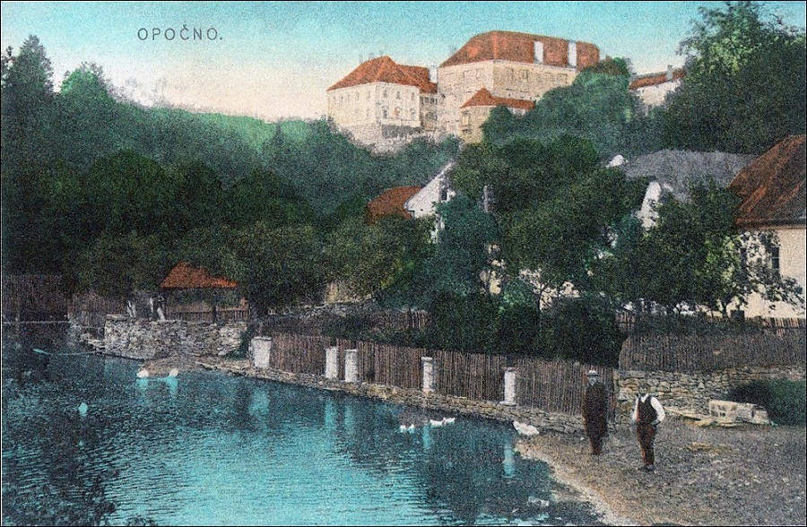 Opo�no castle from �vamberk bridge 19xx-2007