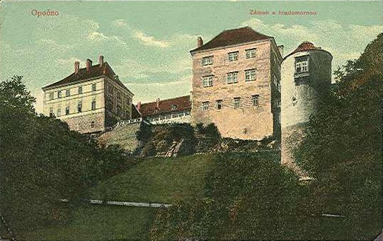 Opo�no castle from castle garden 1915-2006