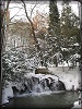 A waterfall in the garden